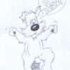 Cringing. “Did I really say that?” Rectifying. Terrier dance_©2013 Kelly Brown